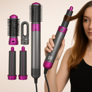 Cepillo Secador y Estilizador 5 en 1 "GlamouraPro": ¡El Secreto para un Cabello de Peluquería en Casa!